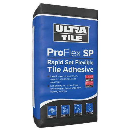 Ultra Tile ProFlex SP Rapid Set Flexible S1 20kg Tile Adhesive White