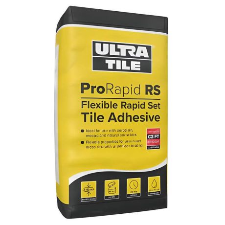 Ultra Tile ProRapid RS C2FT Flexible Rapid Set Adhesive 20kg White